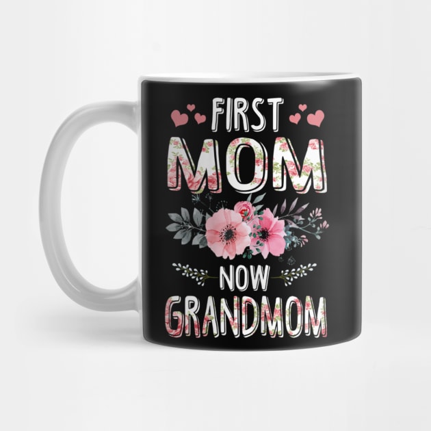 Womens First Mom Now Grandmom New Grandmom Mothers Day Gifts by sousougaricas